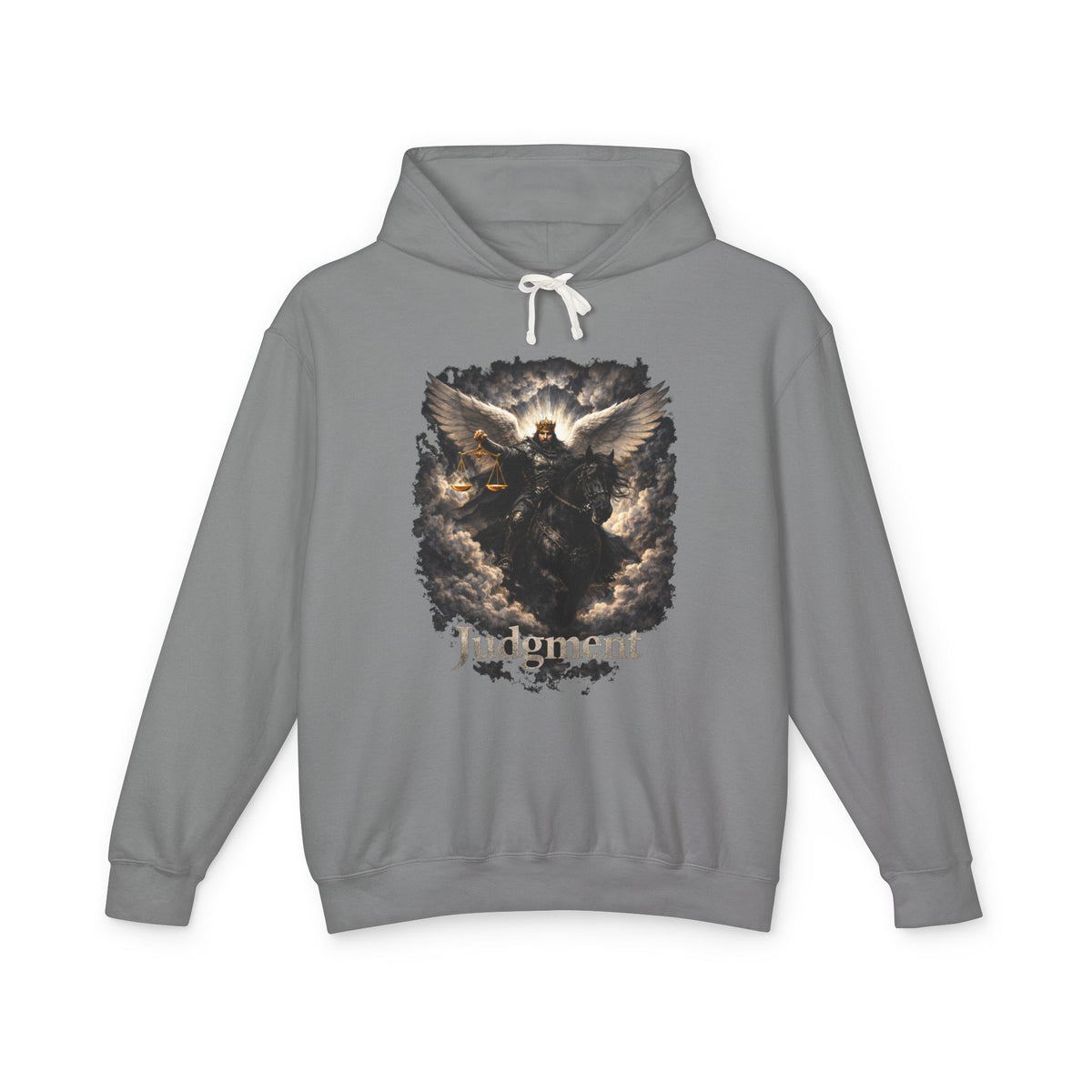 Revelation 6:5-6 Judgment Angel Hoodie — Angel Graphic Hooded Sweatshirt