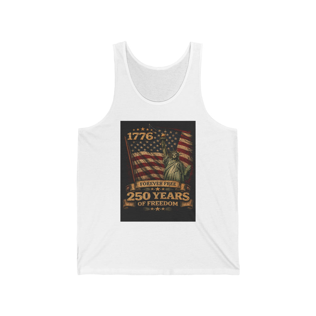 Patriotic 1776 Statue of Liberty Tank - "Forever Free" 250 Years of Freedom