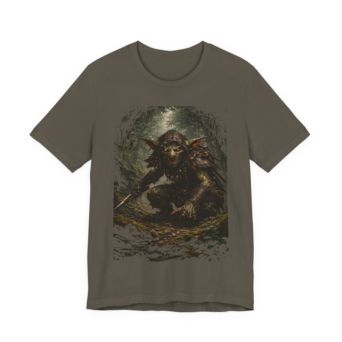 Goblin Warrior Graphic Tee — Dark Fantasy Monster T‑Shirt