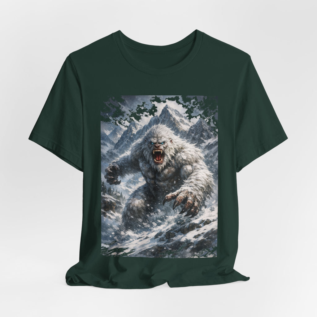 Yeti Monster Tee — Snowy Mountain Sasquatch Graphic T-Shirt