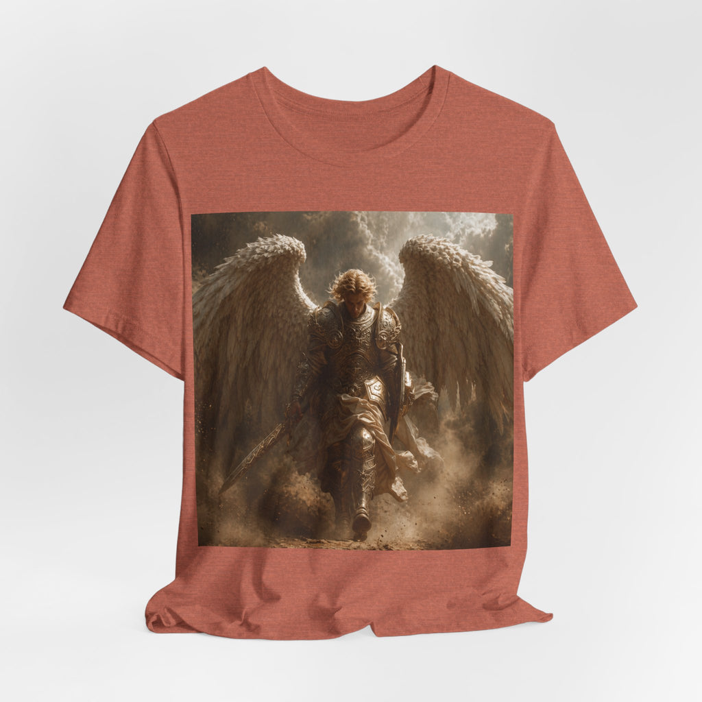 Angel Warrior T‑Shirt — Dramatic Winged Guardian Graphic Tee