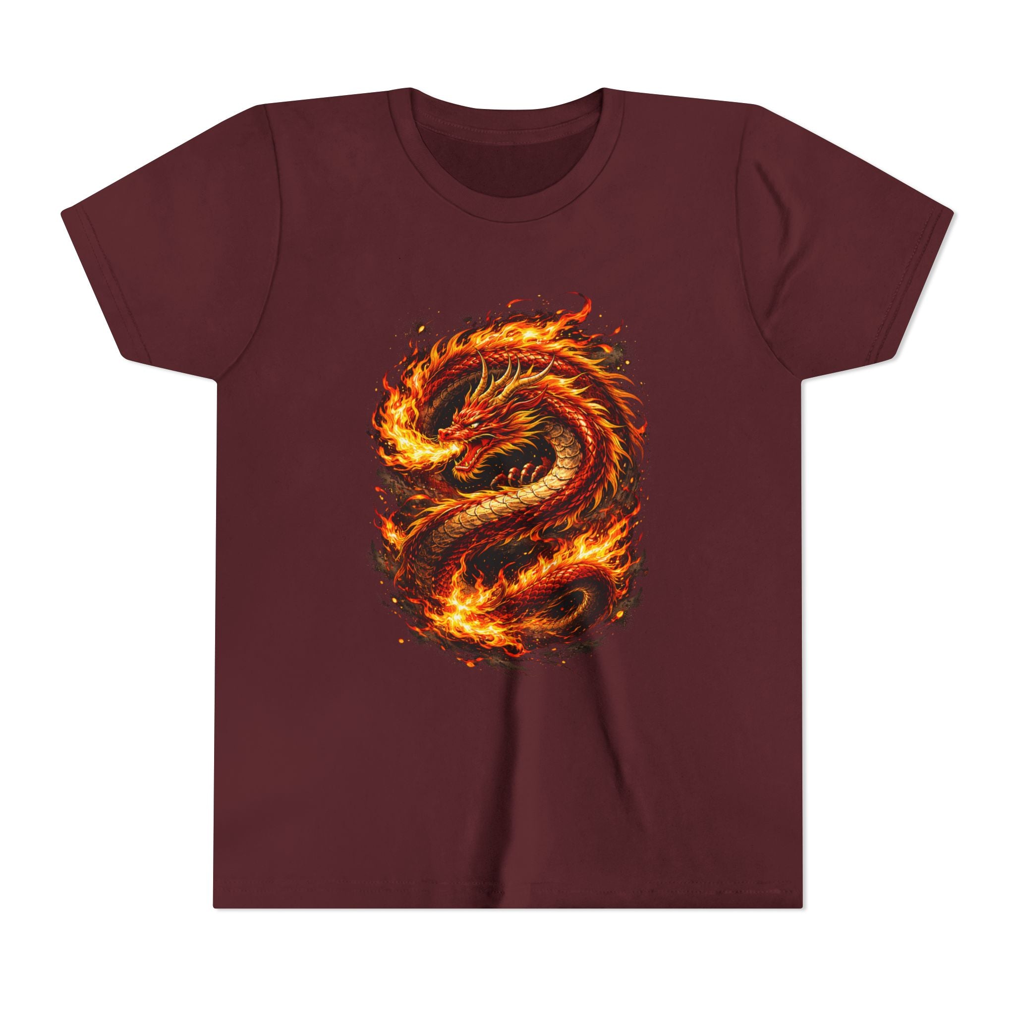 Youth Tee — Fiery Dragon Graphic Shirt