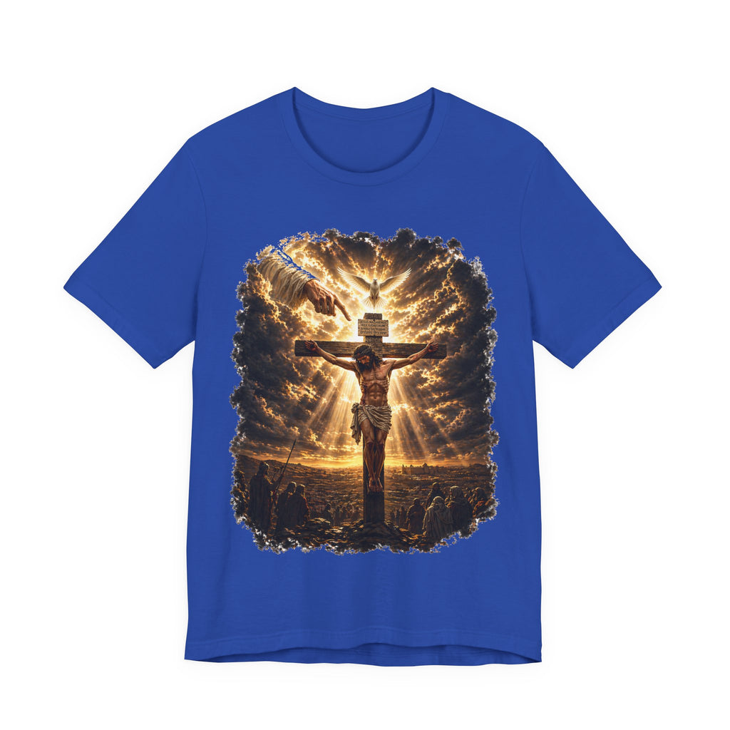 Crucifixion Sunrise T-Shirt — Jesus on the Cross Spiritual Faith Tee