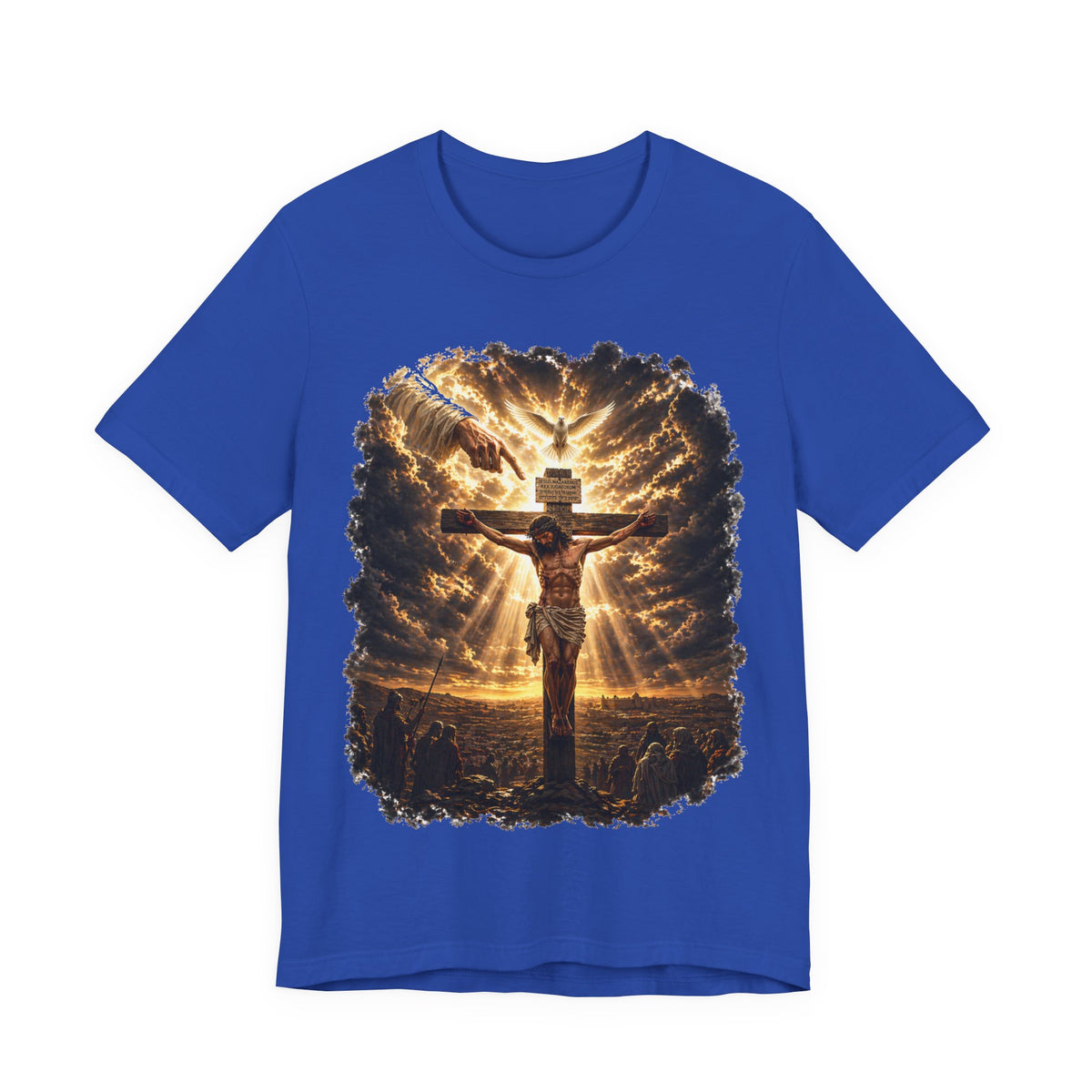 Crucifixion Sunrise T-Shirt — Jesus on the Cross Spiritual Faith Tee