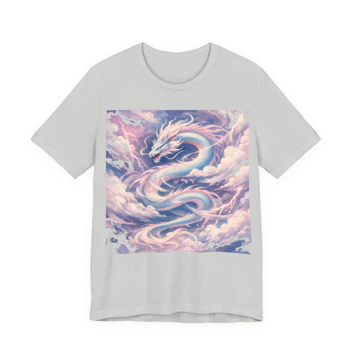 Pastel Sky Dragon T-Shirt — Ethereal Dragon Graphic Tee
