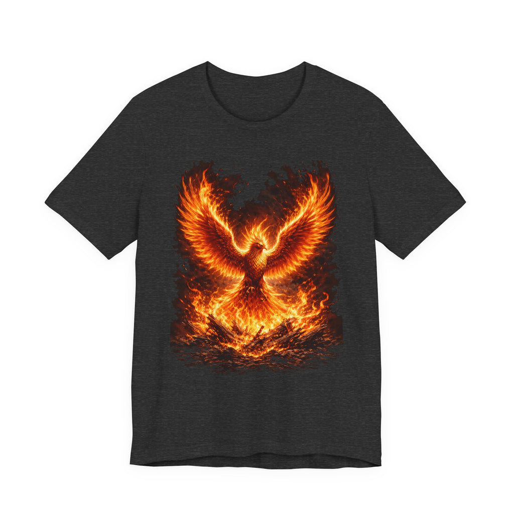 Phoenix Fire Graphic Tee — Rising Flame Mythical Bird T-Shirt