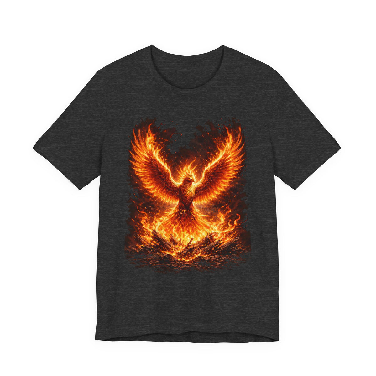 Phoenix Fire Graphic Tee — Rising Flame Mythical Bird T-Shirt