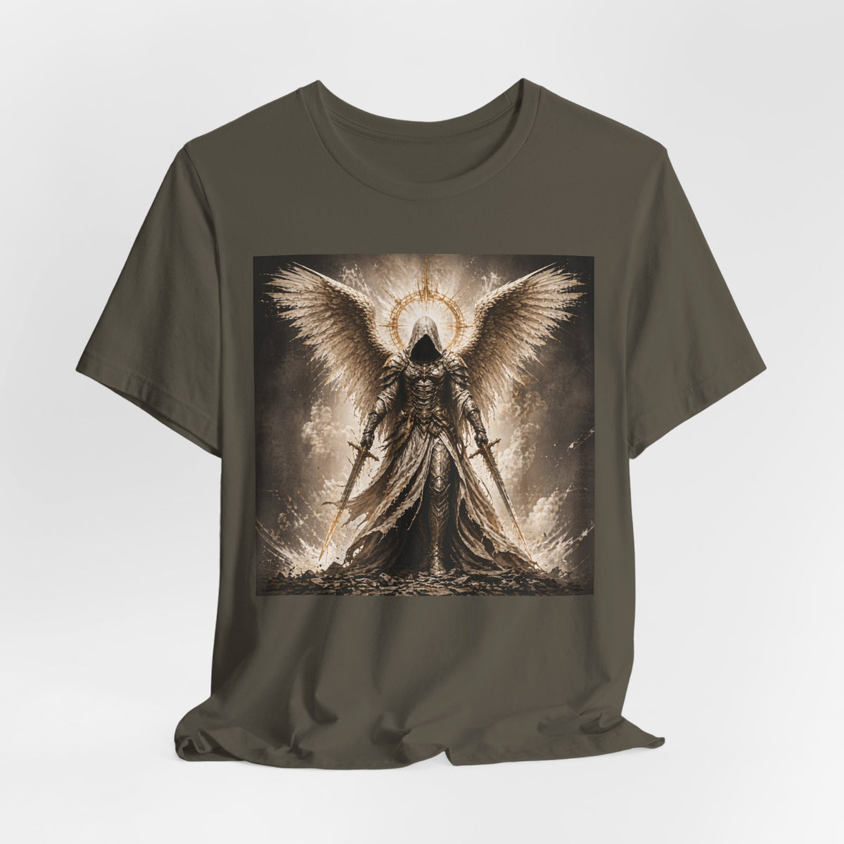 Angel Warrior T-Shirt — Gothic Archangel Graphic Tee