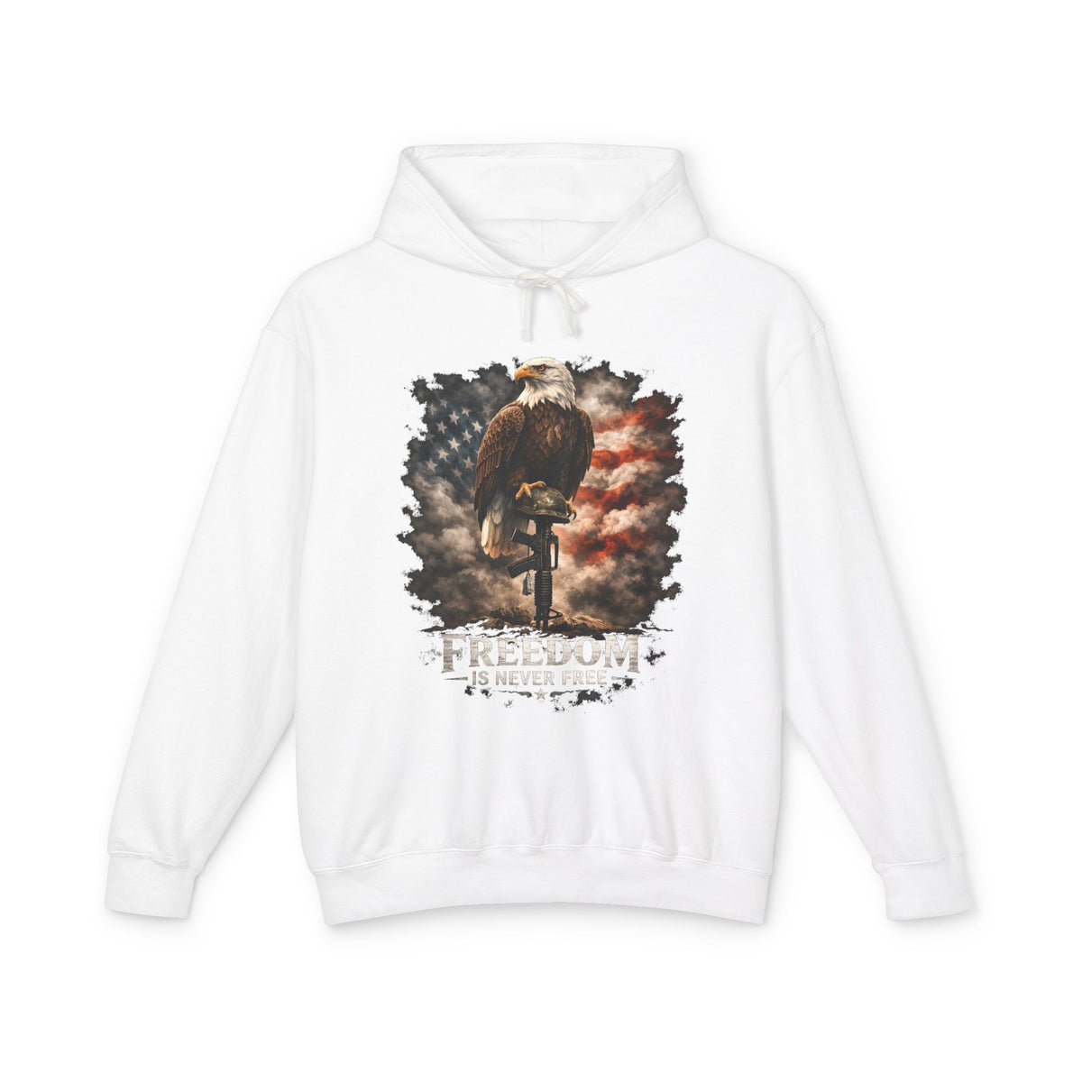 Freedom Eagle Hoodie – American Flag Bald Eagle Graphic Sweatshirt