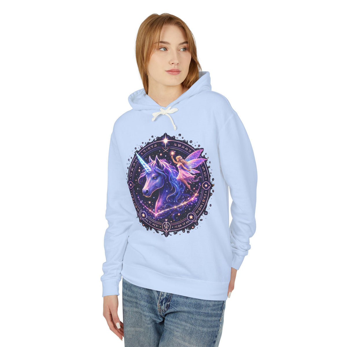 Unicorn Mandala Hoodie — Magical Celestial Unicorn Graphic Sweatshirt