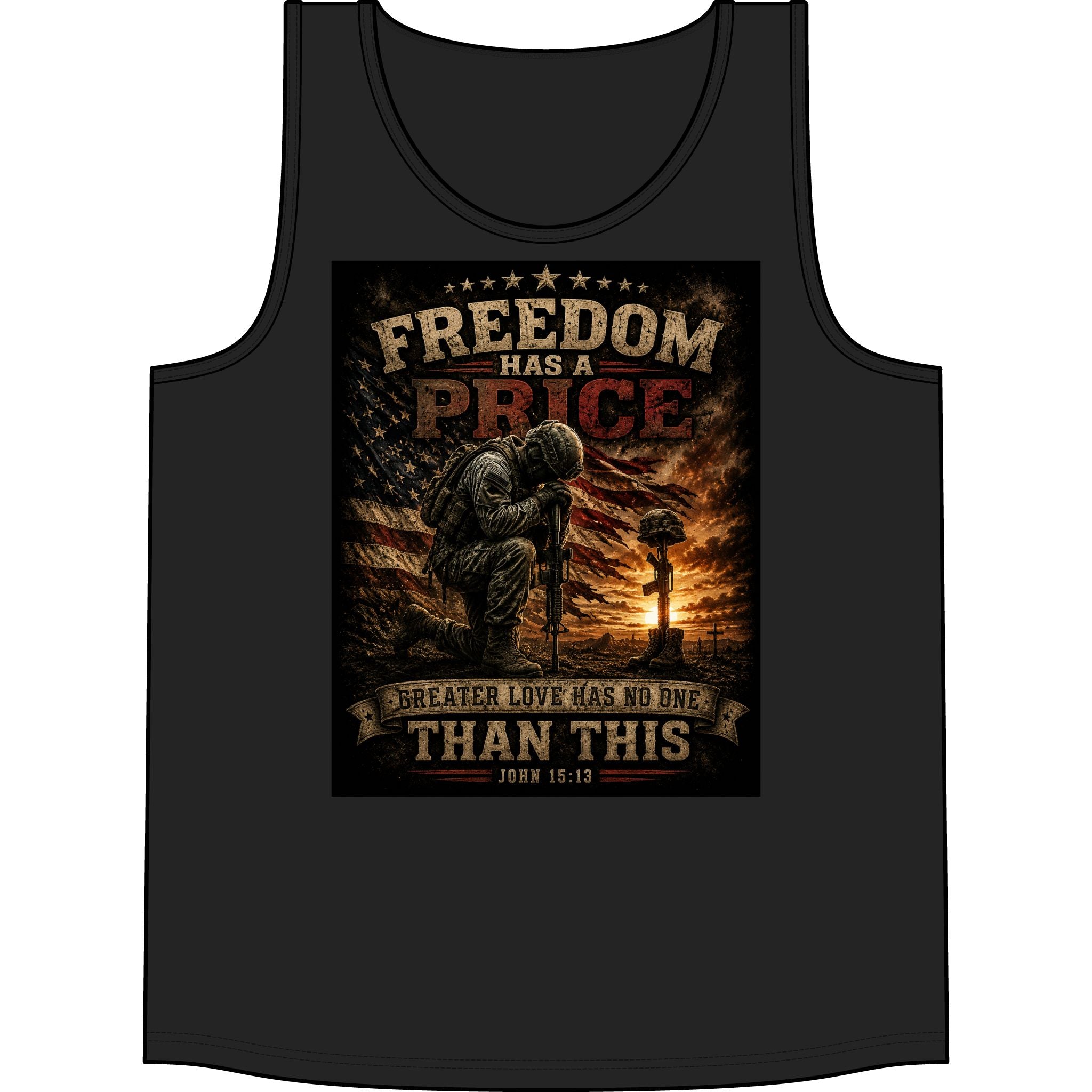 Freedom Has a Price Tank Top — Patriotic Military Memorial Tank