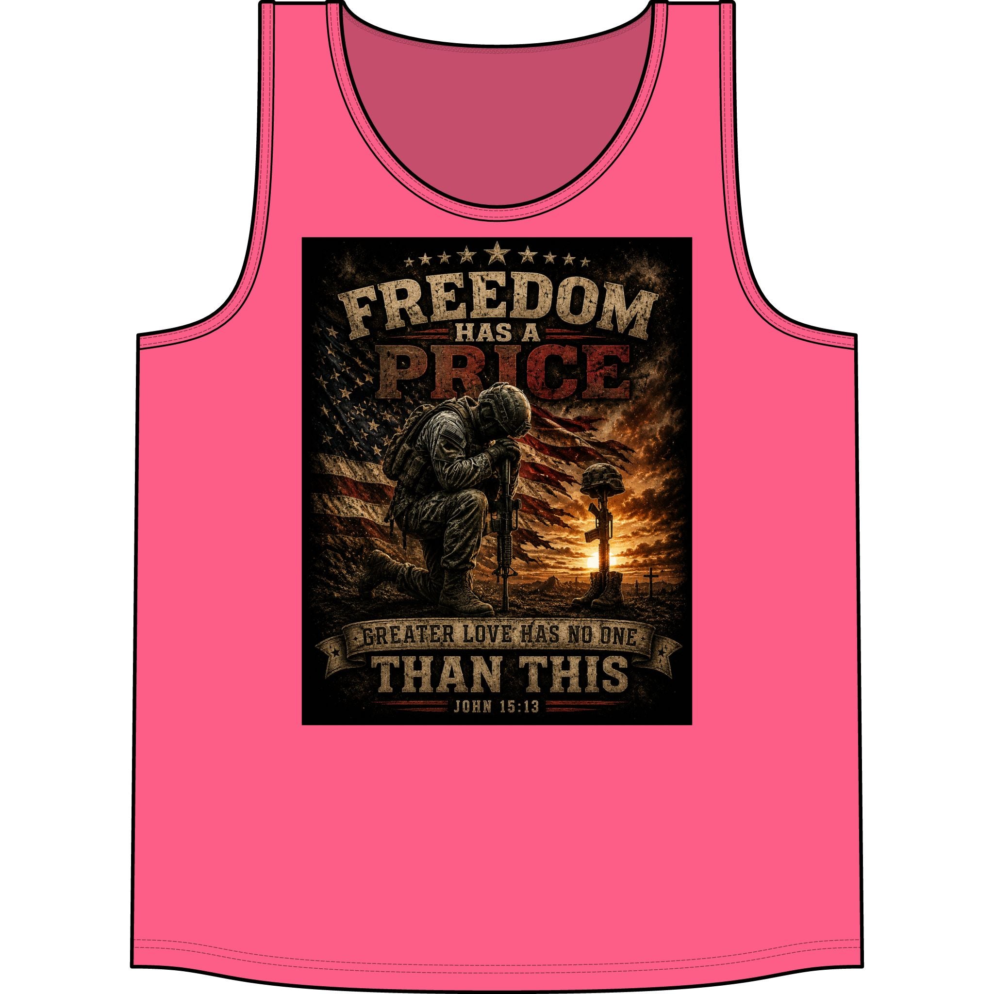 Freedom Has a Price Tank Top — Patriotic Military Memorial Tank