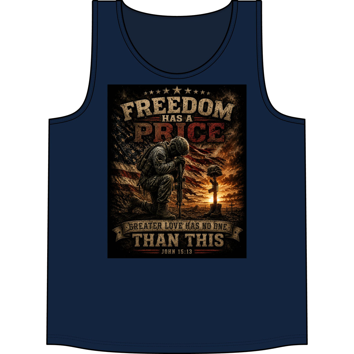 Freedom Has a Price Tank Top — Patriotic Military Memorial Tank