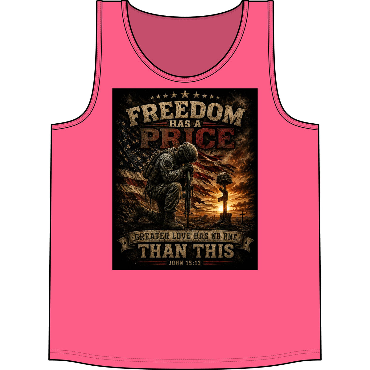 Freedom Has a Price Tank Top — Patriotic Military Memorial Tank