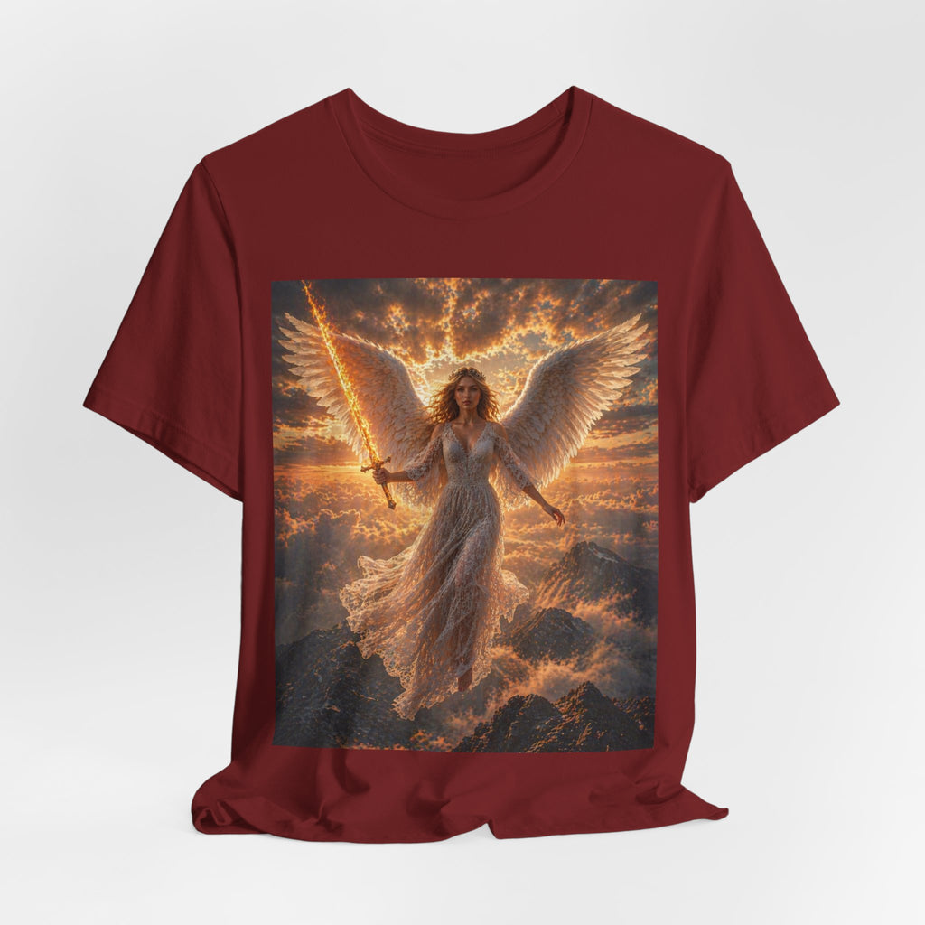 Angel Warrior Tee — Radiant Guardian Wings Graphic T-Shirt