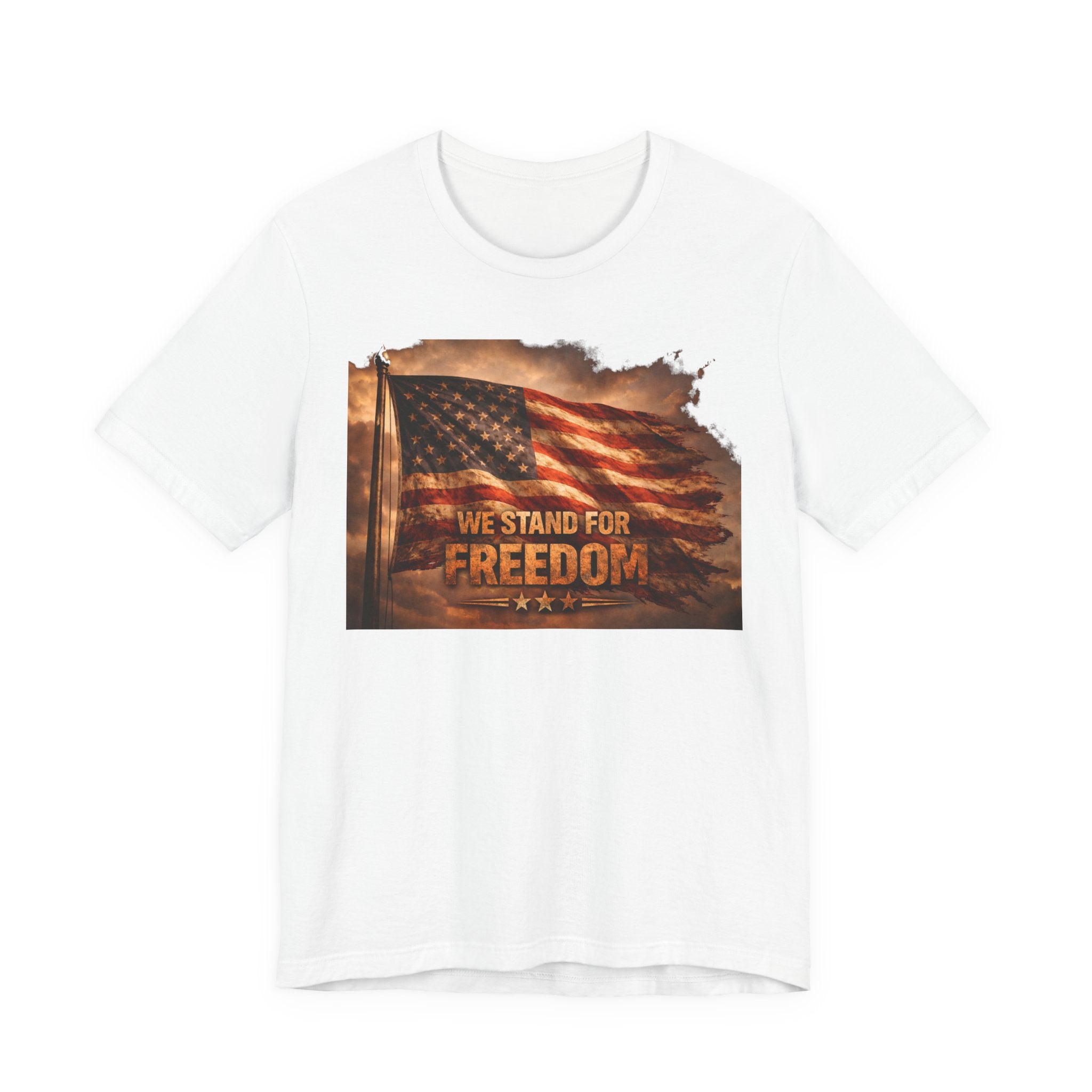 Freedom Flag Tee — "We Stand for Freedom" Patriotic T‑Shirt