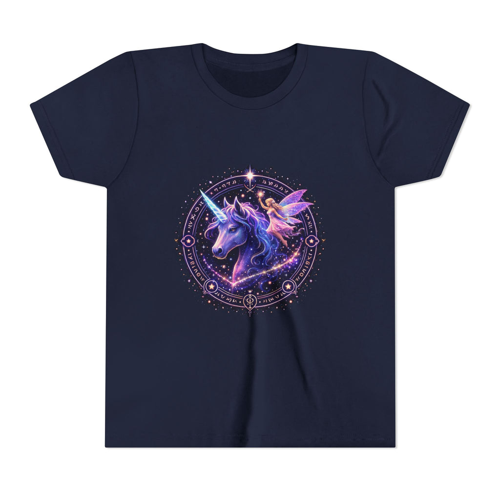 Youth Unicorn Tee — Magical Purple Galaxy Unicorn Graphic Shirt