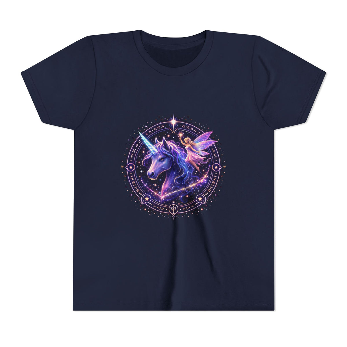 Youth Unicorn Tee — Magical Purple Galaxy Unicorn Graphic Shirt