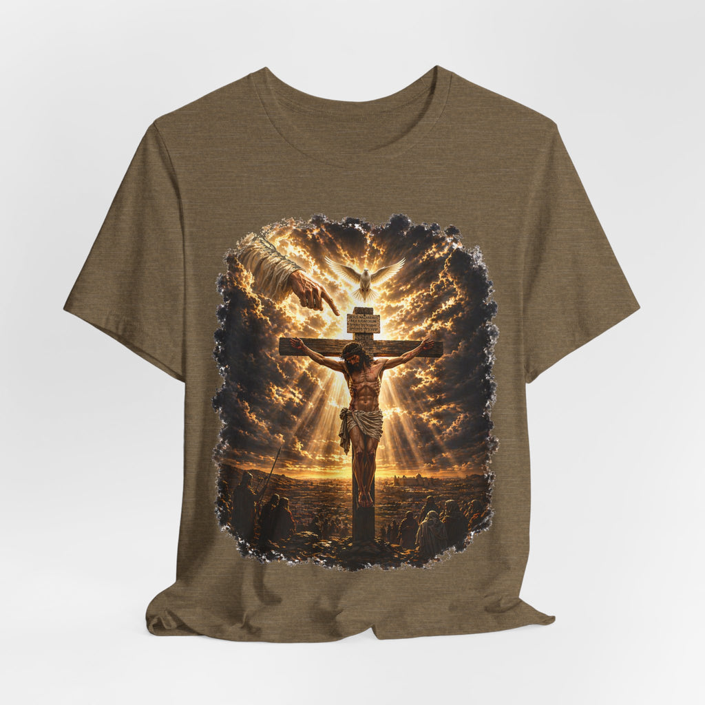 Crucifixion Sunrise T-Shirt — Jesus on the Cross Spiritual Faith Tee