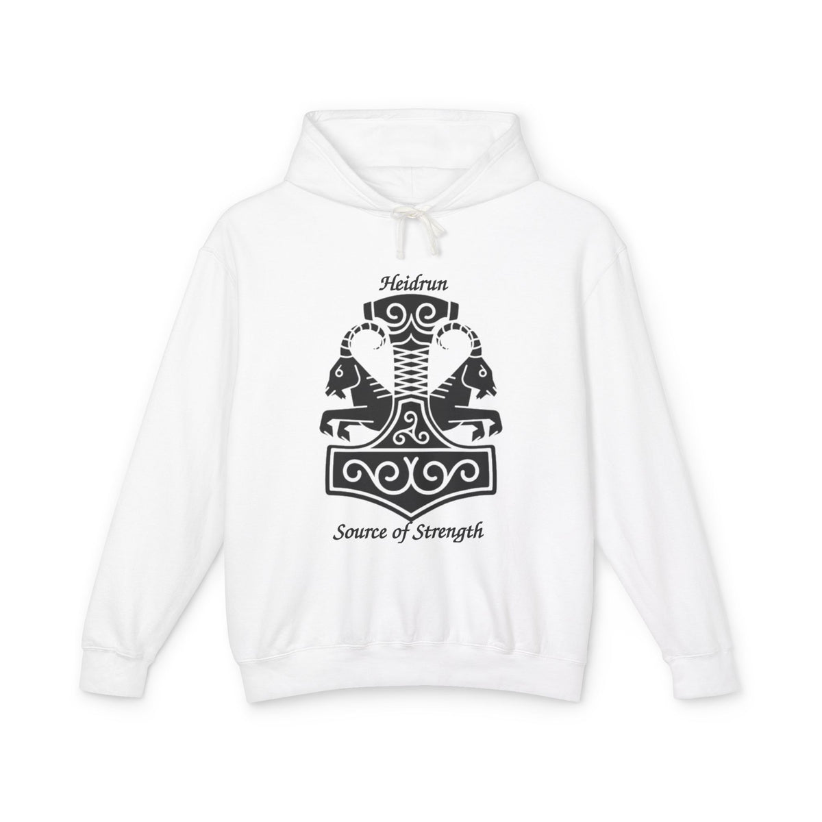Heidrun 'Source of Strength' Viking Mjolnir Hoodie