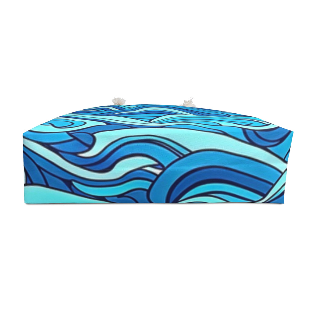Beach Wave Weekender Bag — Blue Ocean Travel Tote