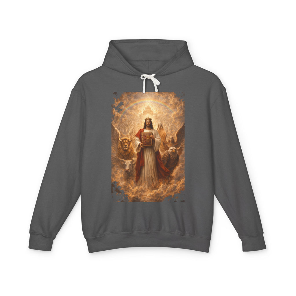 Revelation 5-10 Jesus Christ Illustration Hoodie — Religious Faith Graphic Hoodie