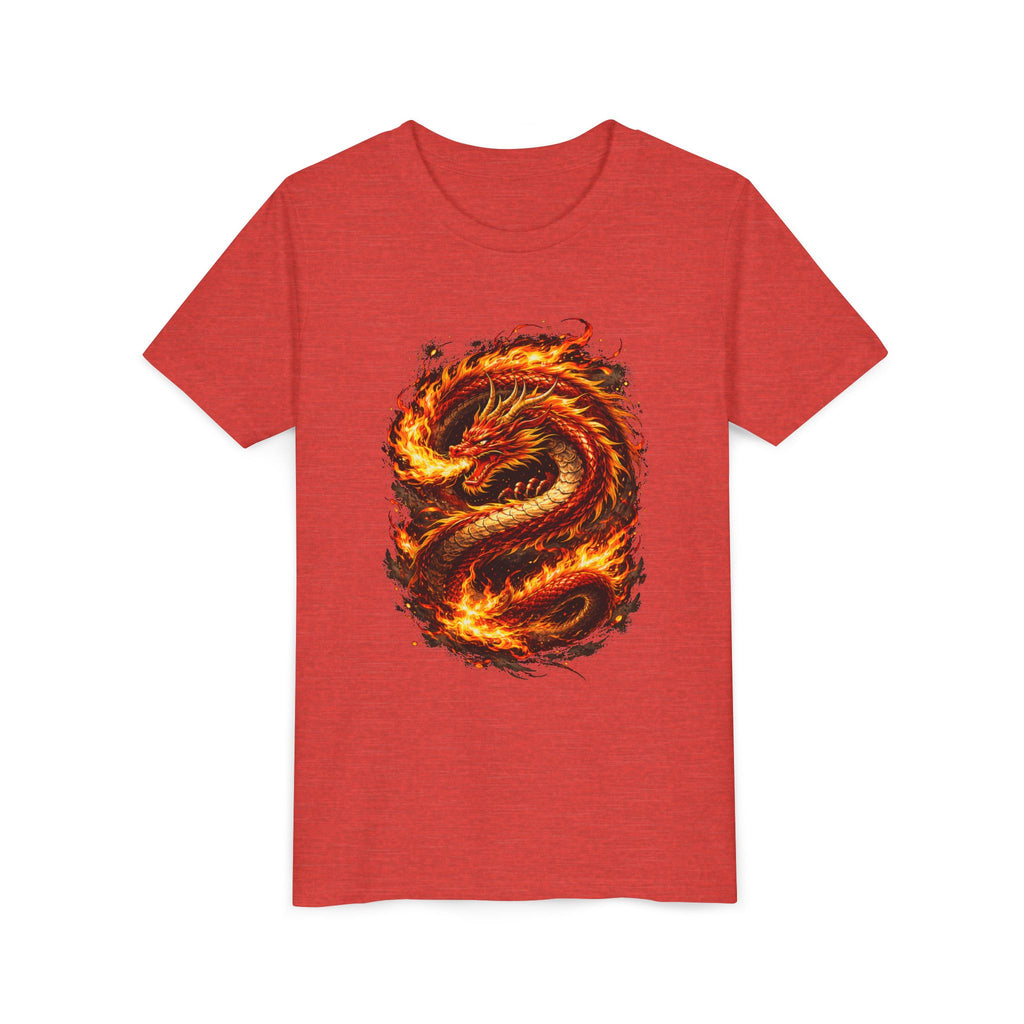 Youth Tee — Fiery Dragon Graphic Shirt