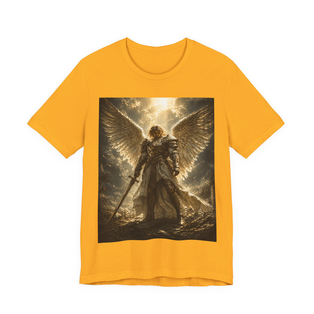 Angel Warrior Graphic Tee — Celestial Armor Archangel T-Shirt