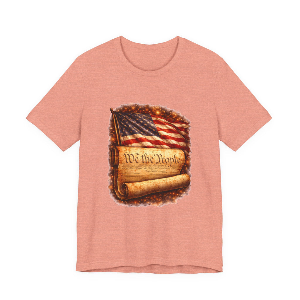Patriotic 'We the People' T-Shirt — American Flag & Constitution Tee