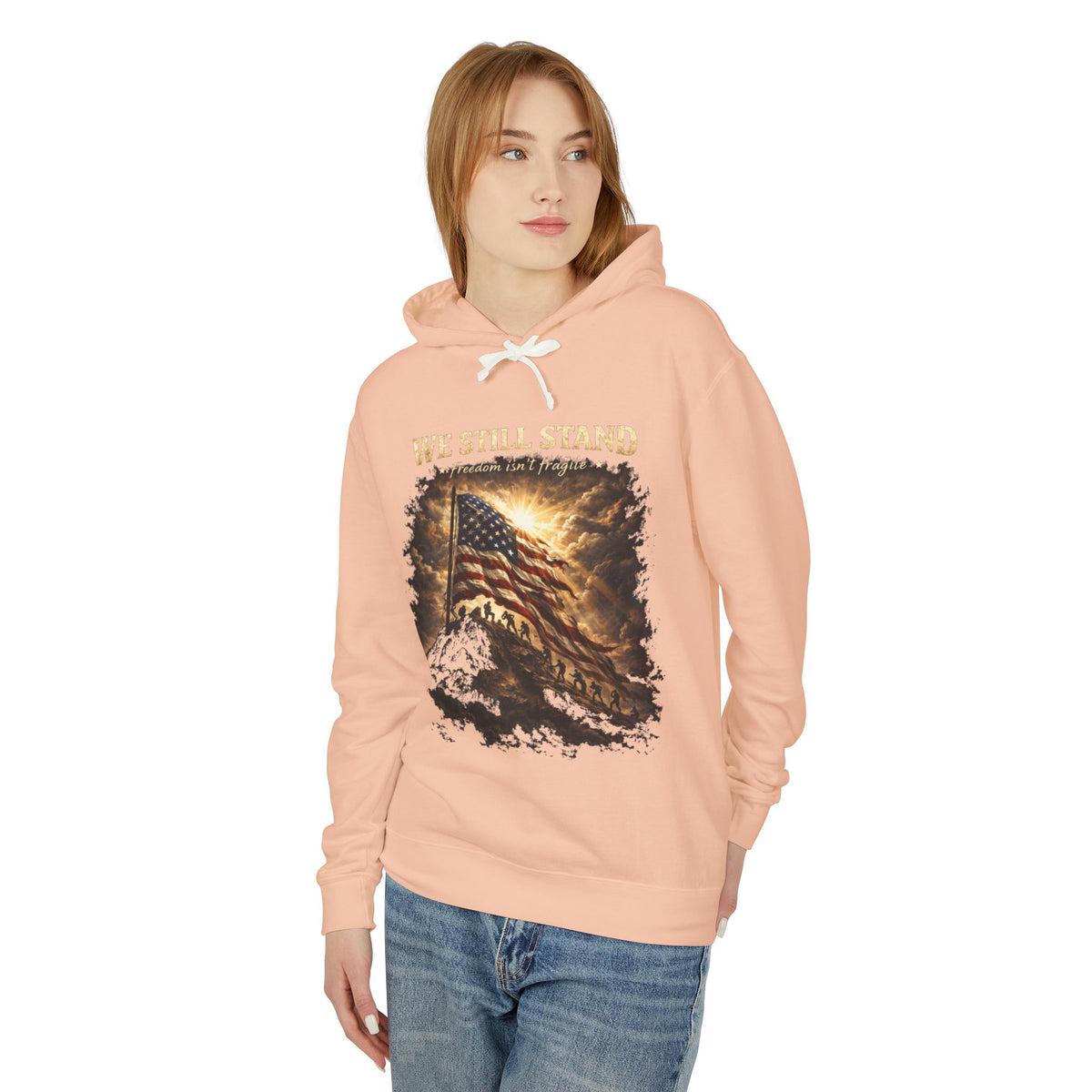 Patriotic "We Still Believe" Hoodie — American Flag Vintage Graphic