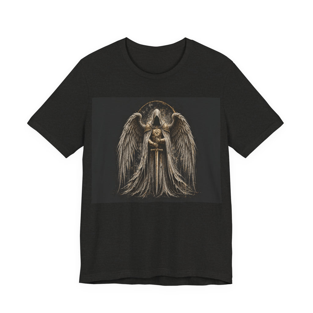 Guardian Angel Graphic Tee — Gothic Angel Wings T-Shirt