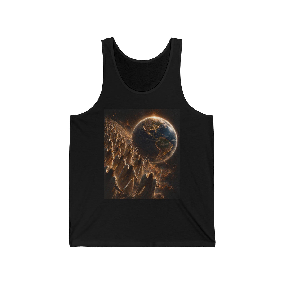 Earth Ascension Tank Top — Cosmic Spiritual Art Tee