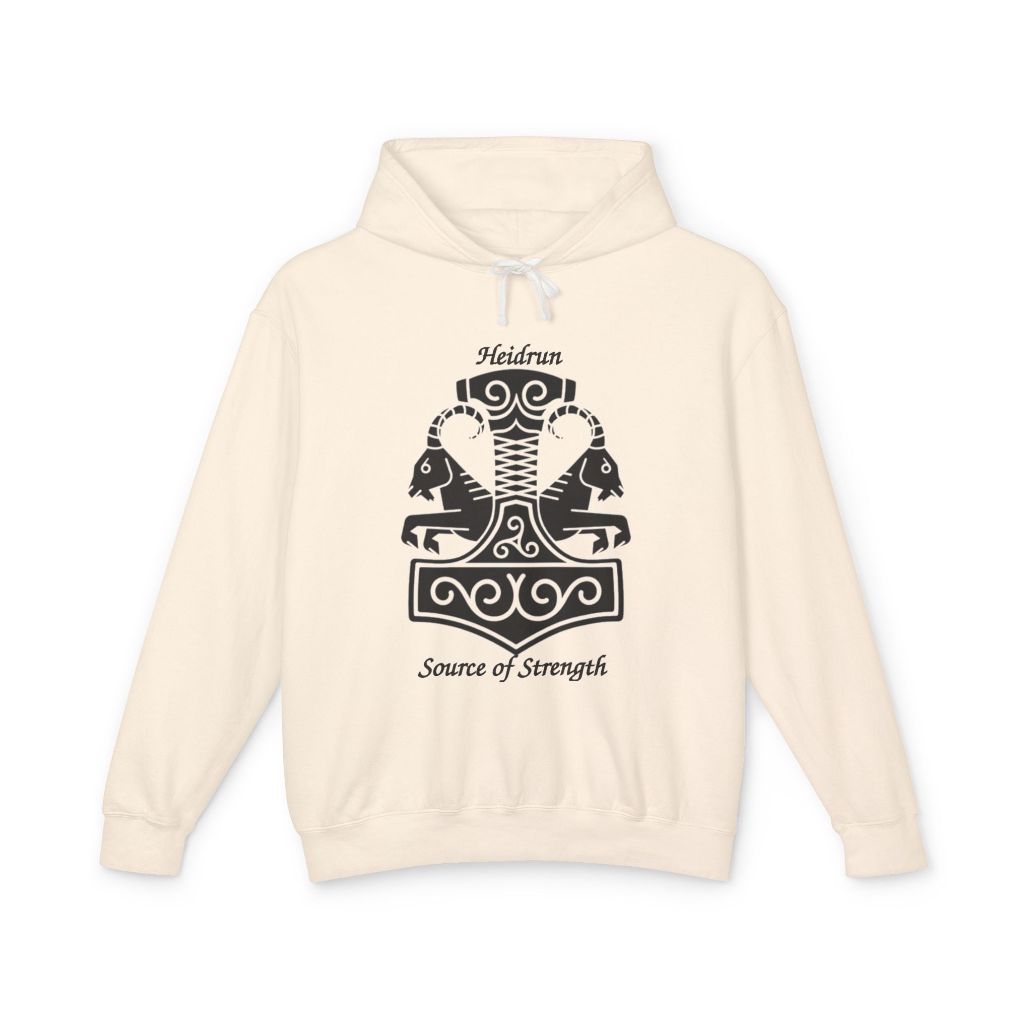 Heidrun 'Source of Strength' Viking Mjolnir Hoodie