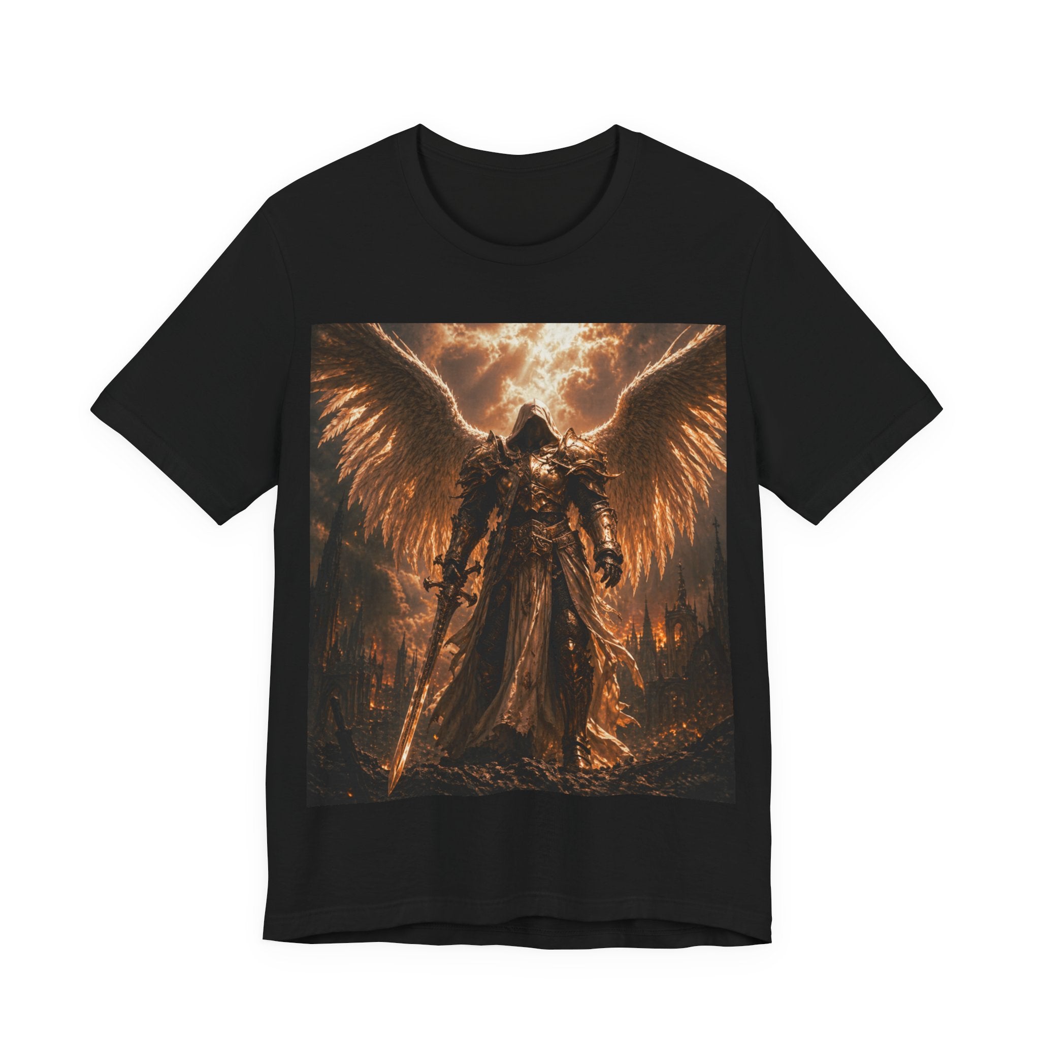 Guardian Angel -Unisex Jersey Short Sleeve Tee -Warrior of God