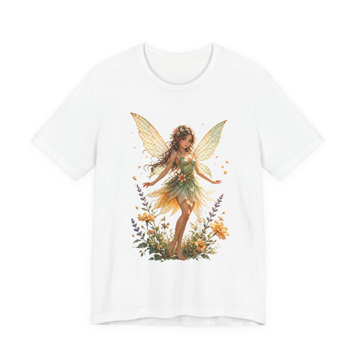 Fairy Garden T-Shirt — Vintage Floral Fairy Illustration Tee