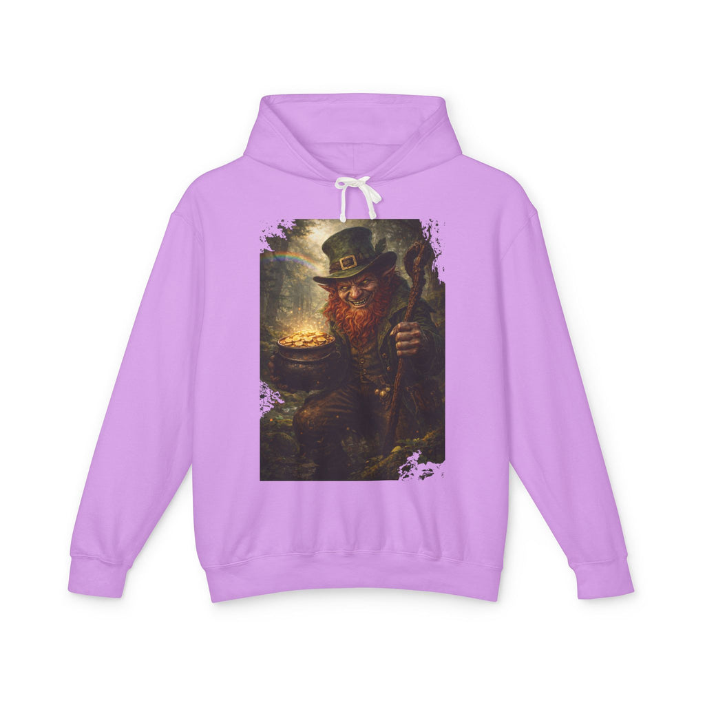 St. Patrick’s Day Leprechaun Hoodie — Vintage Pot of Gold Illustration