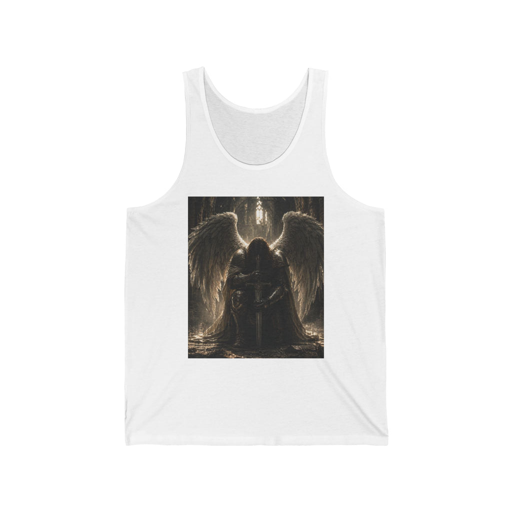 Angel Guardian Tank Top — Gothic Winged Protector Graphic Tank