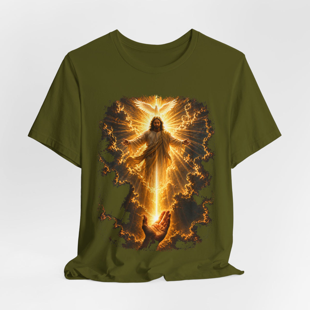 Jesus Ascension Tee — Radiant Resurrection Christian T‑Shirt