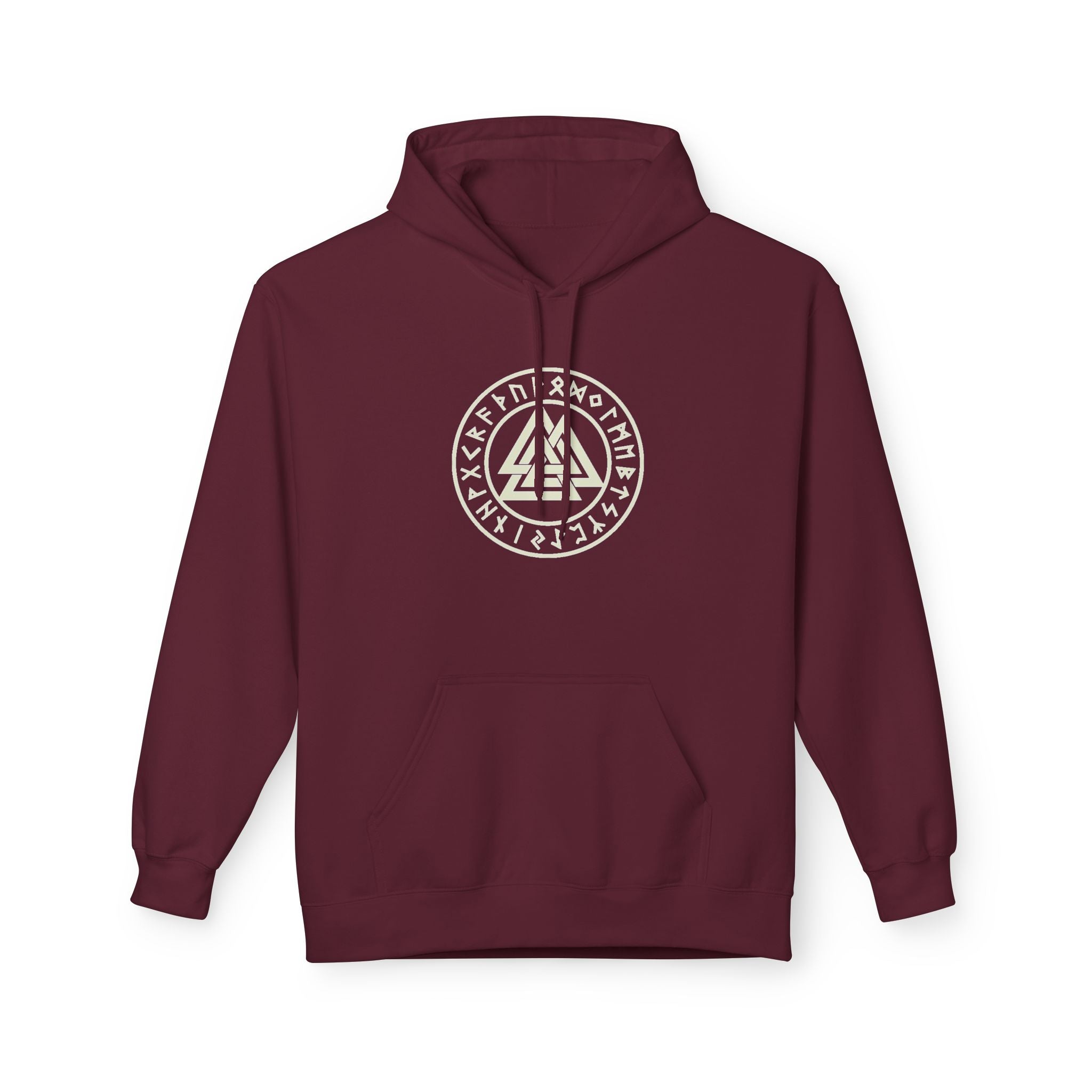 Viking  Rune Hoodie — Valknut Rune  — Norse Viking Symbol for the slain warrior