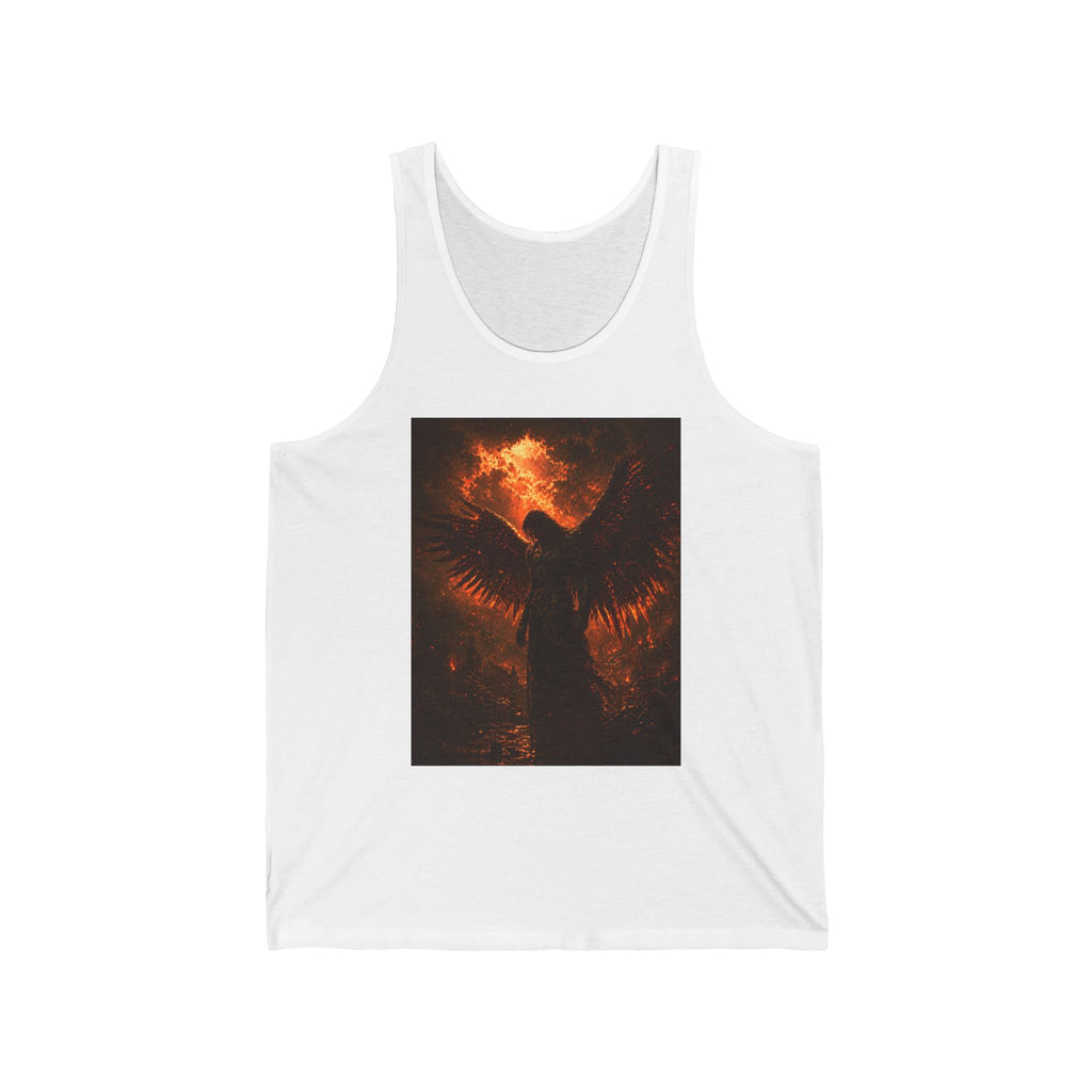 Phoenix Angel Tank Top — Fiery Winged Guardian Graphic Tank