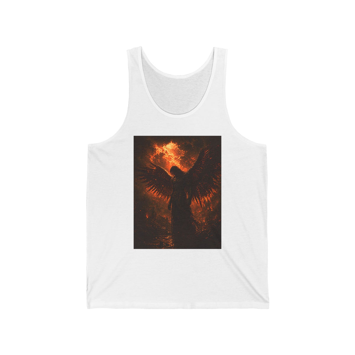 Phoenix Angel Tank Top — Fiery Winged Guardian Graphic Tank