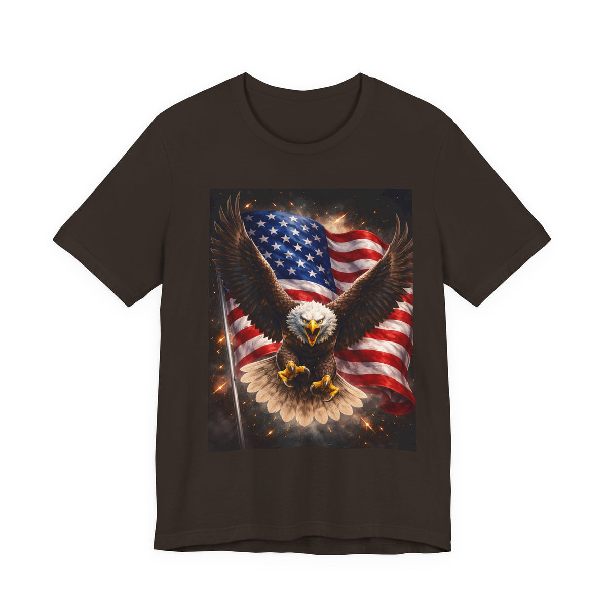 Patriotic Eagle T-Shirt — American Flag Bald Eagle Graphic Tee