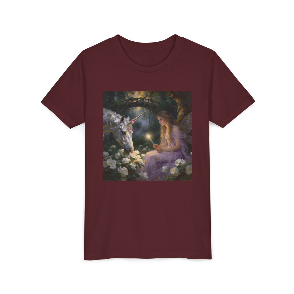 Magical Unicorn & Girl Youth Tee – Fantasy Kids Shirt