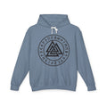 Valknut Rune Circle Hoodie — Norse Viking Symbol Hooded Sweatshirt