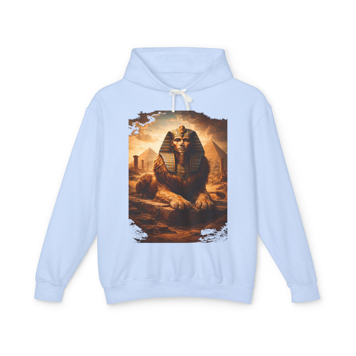 Sphinx & Pyramids Graphic Hoodie — Vintage Egyptian Sphinx Sweatshirt