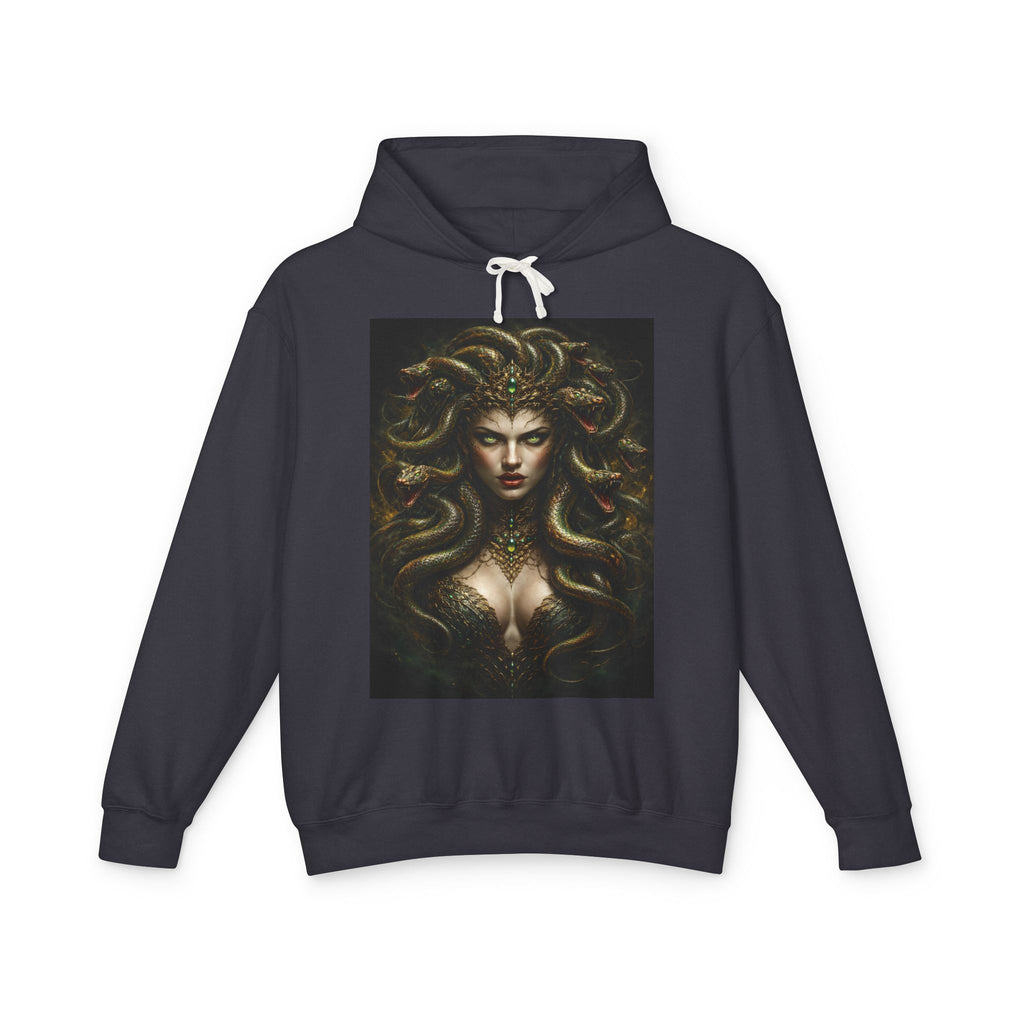 Medusa Mythology Hoodie — Dark Fantasy Snake-Headed Goddess Sweatshirt