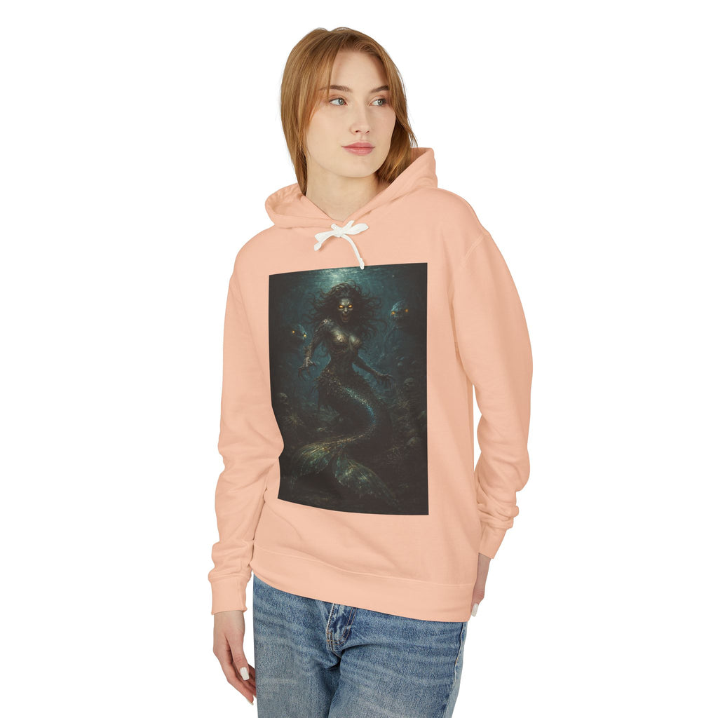 Mermaid Abyss Hoodie — Dark Ocean Fantasy Graphic Sweatshirt