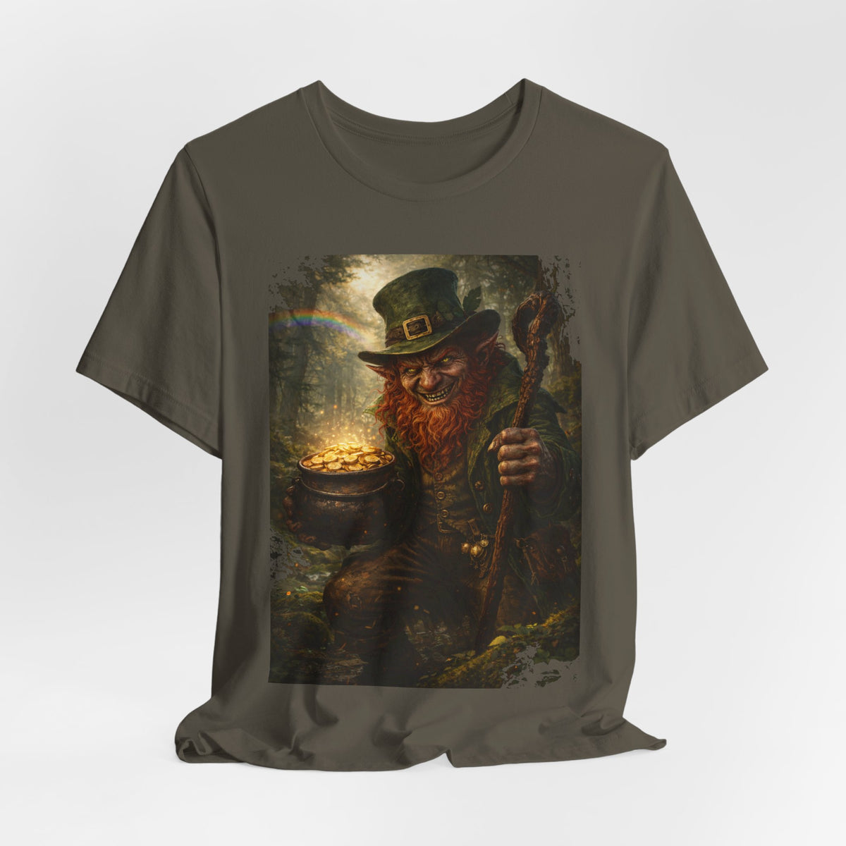 Leprechaun Gold Pot T‑Shirt — Vintage St. Patrick’s Day Lucky Charm Tee