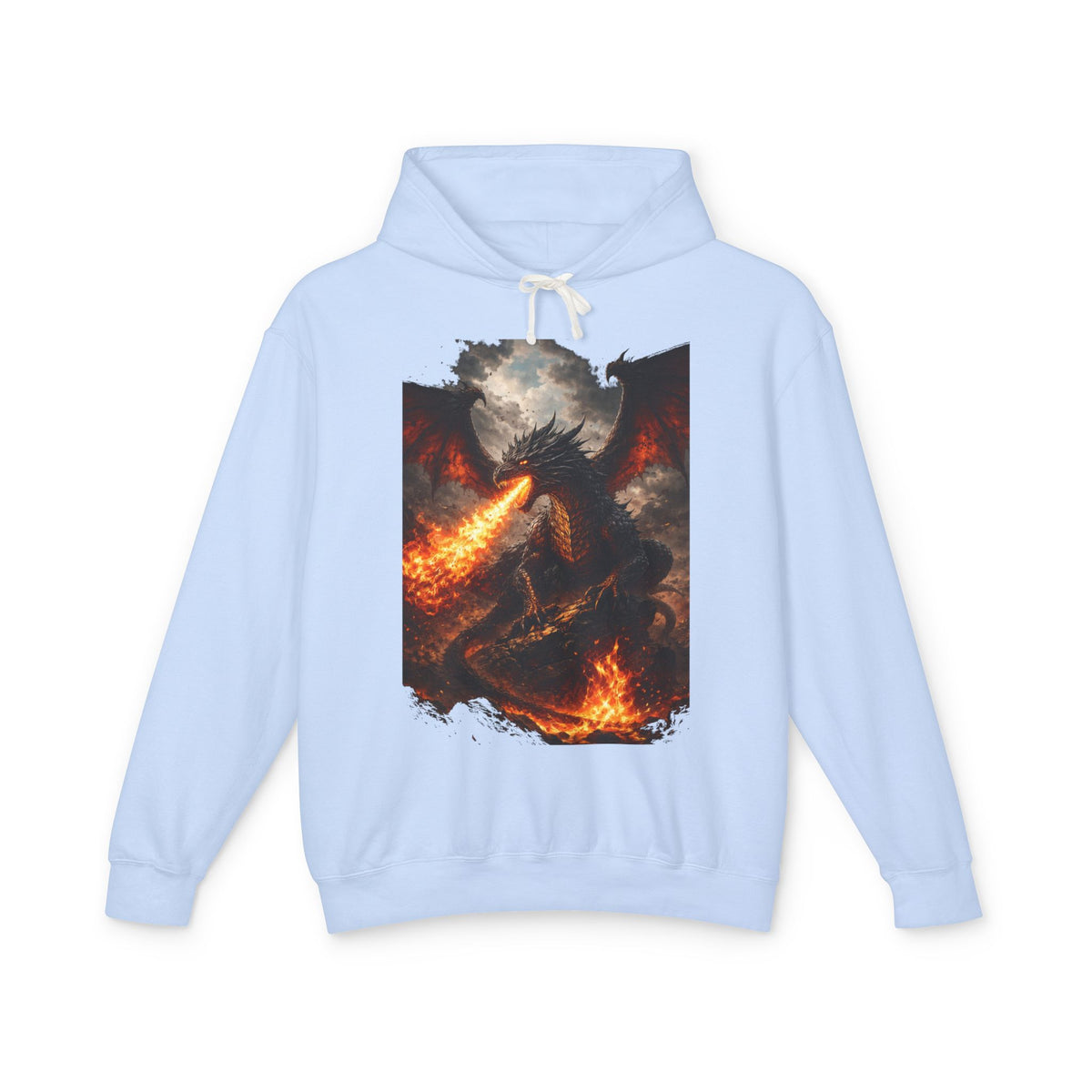 Dragon Fire Hoodie – Mythical Fire-Breathing Dragon Graphic Hoodie