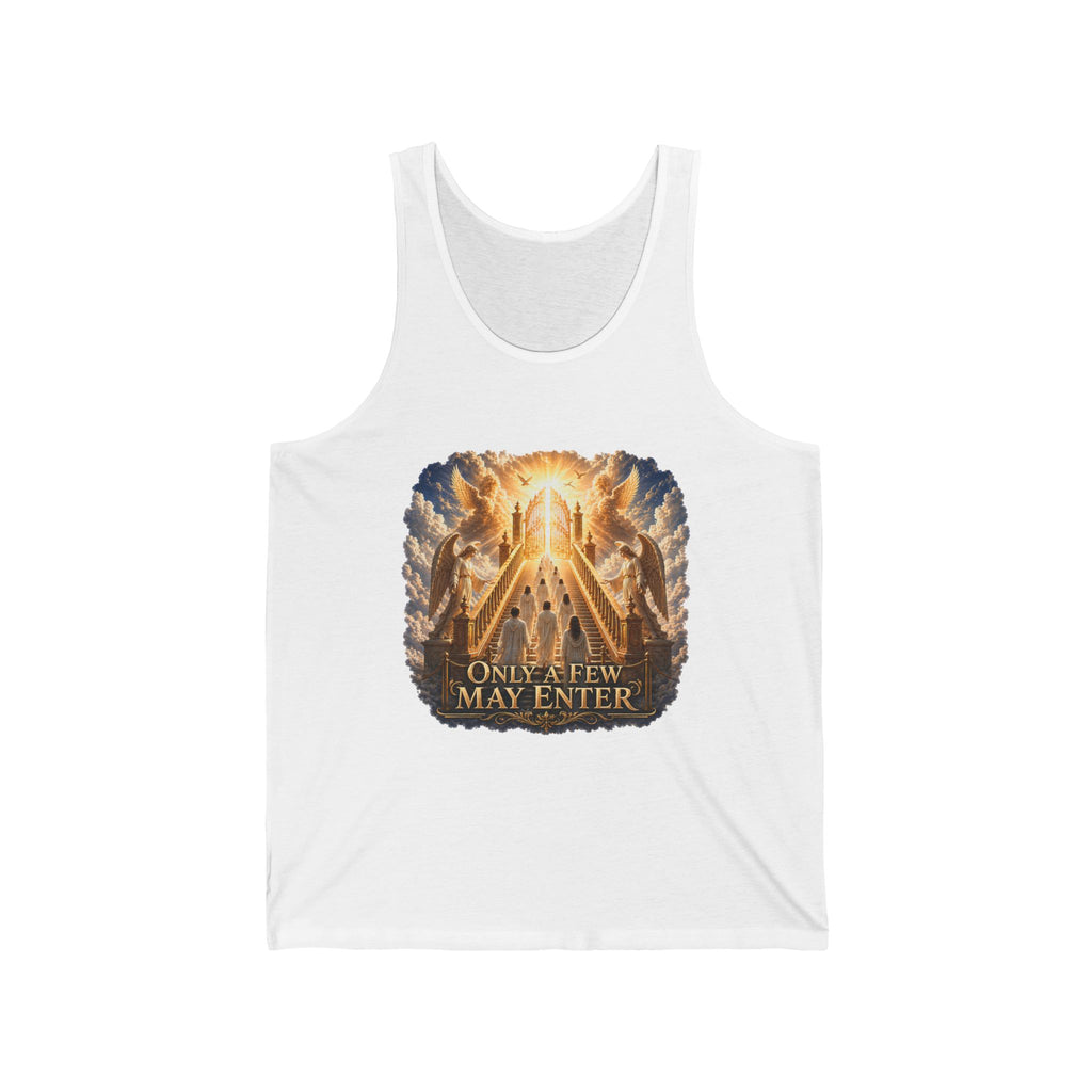 Religious Graphic Tank Top — "Only a Few May Enter" Heaven Gate Design